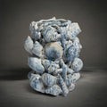 Beach Shell Vase — shell-inspired vase in a soft light blue finish, HMT Home