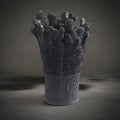 Coral Vase — matte black coral-inspired sculptural vase, HMT Home